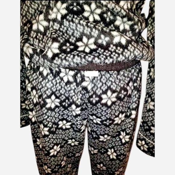 Kensie Black and White Hooded Pajama Onesie - Picture 6 of 8